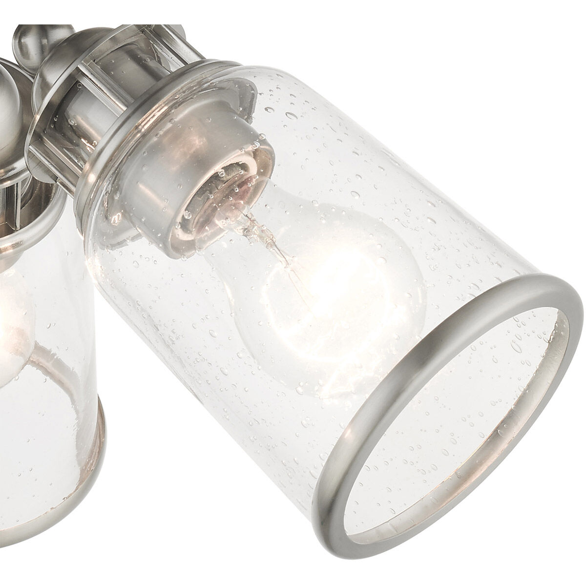 Lawrenceville 3 Light 16 inch Brushed Nickel Flush Mount Ceiling Light