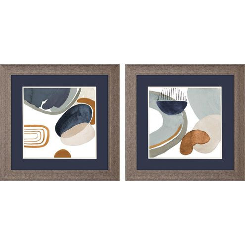 Abstract Collection Blue Framed Art