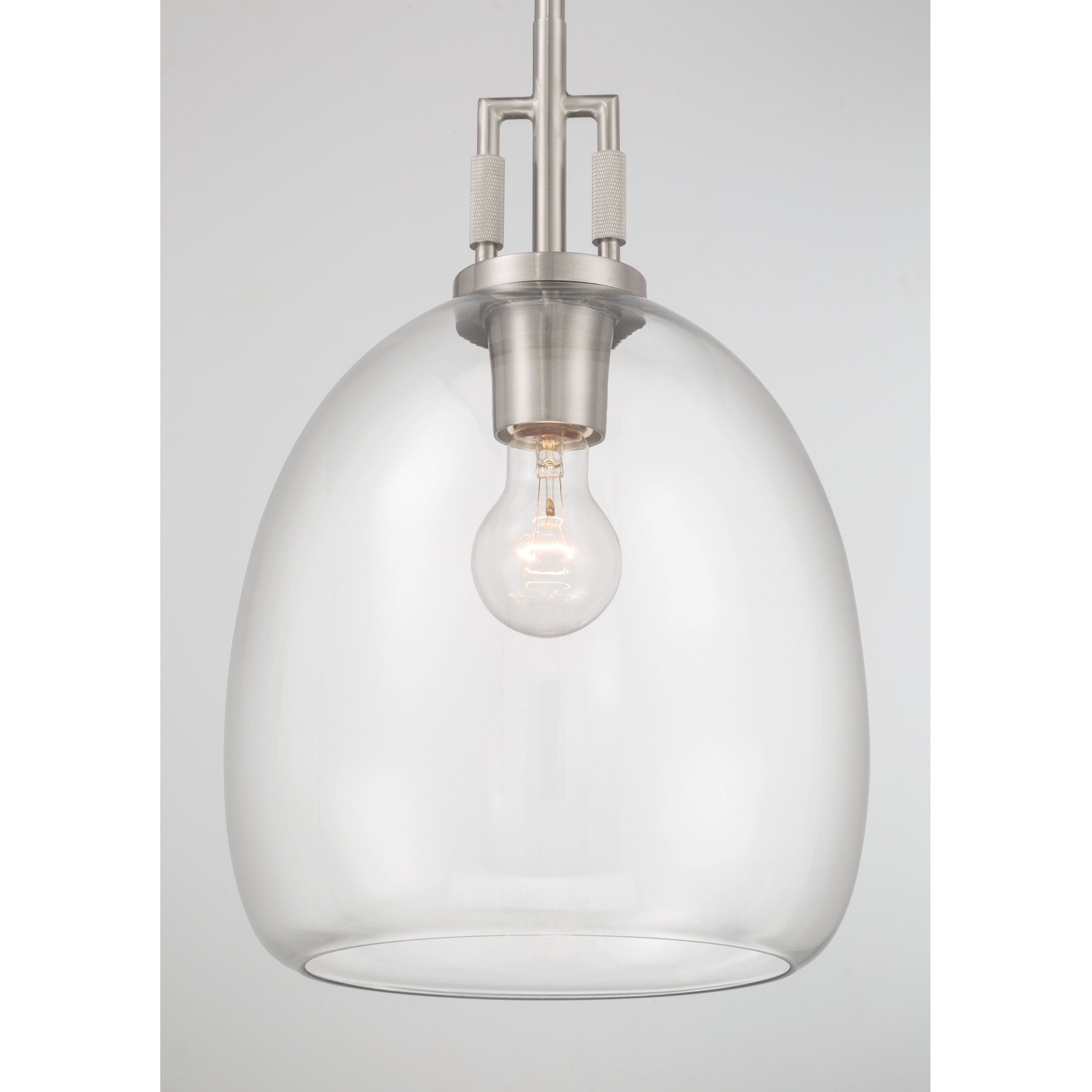 Orbis 1 Light 10 inch Brushed Nickel Mini Pendant Ceiling Light
