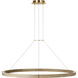 Sean Lavin Ashok LED 48.7 inch Hand Rubbed Antique Brass Chandelier Ceiling Light