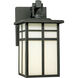 Mission 1 Light 10.5 inch Black Outdoor Sconce