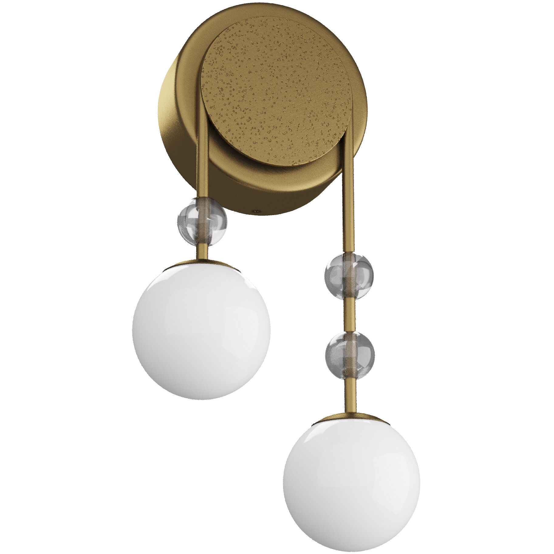 Beverly 2 Light 10.5 inch Antique Brass Sconce Wall Light, Right