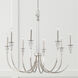 Laurent 8 Light 36 inch Polished Nickel Chandelier Ceiling Light