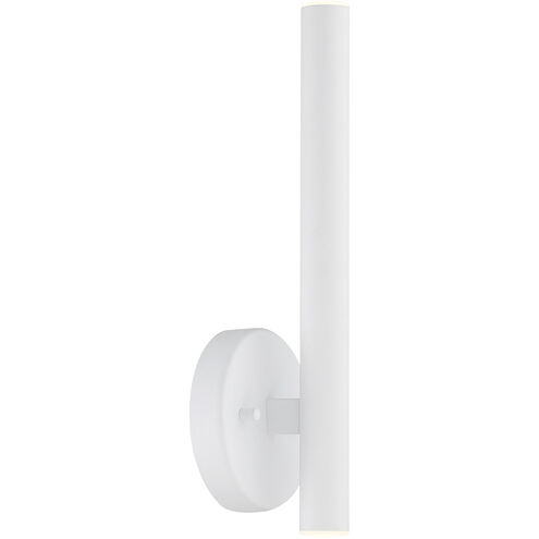 Forest LED 4.75 inch Matte White Wall Sconce Wall Light in Matte White Steel