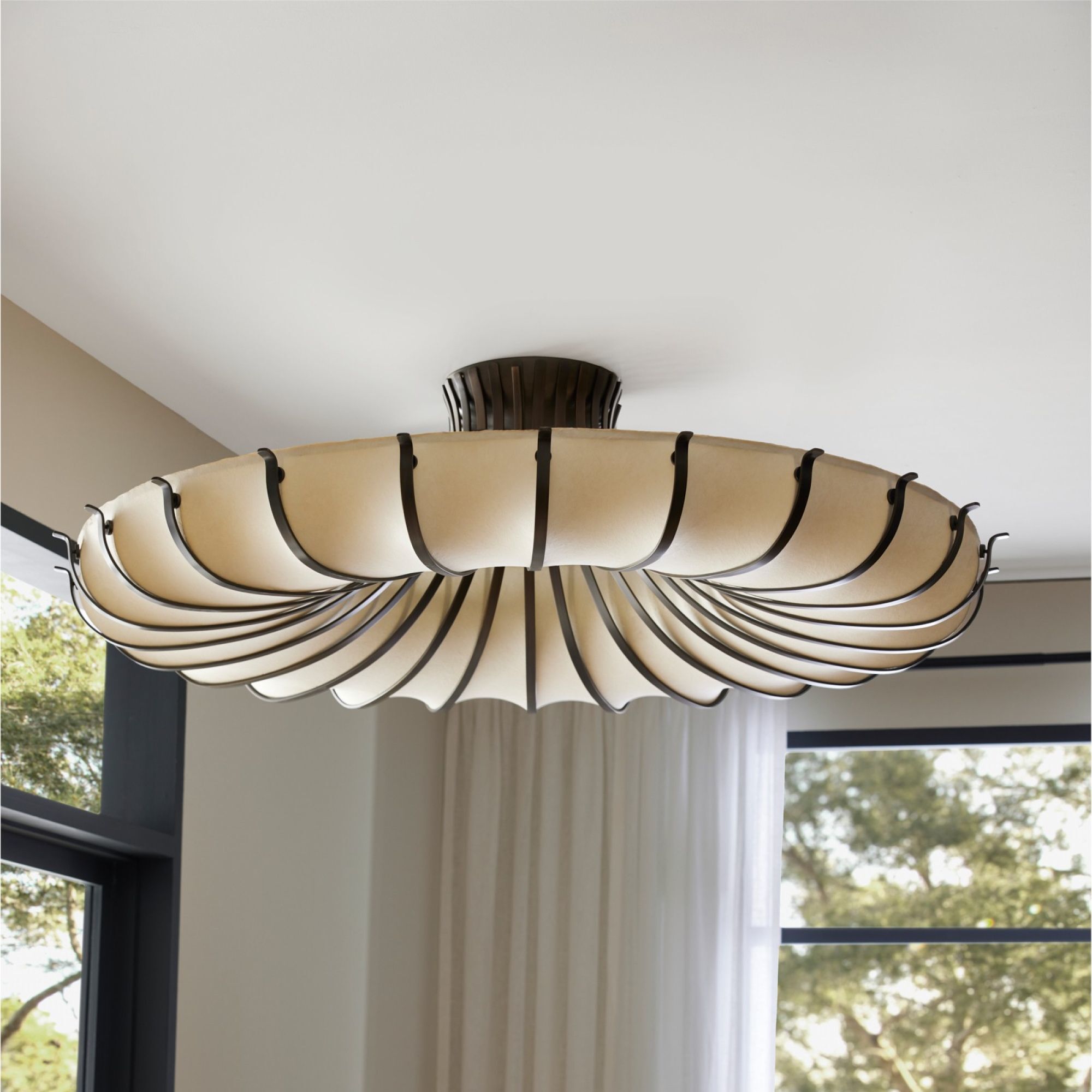 Chambers Semi Flush Mount Ceiling Light Fixtures Arteriors DFC11