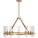 Ian K. Fowler Presidio 12 Light 36 inch Hand-Rubbed Antique Brass Chandelier Ceiling Light, Medium