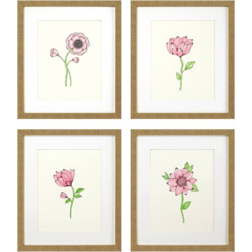 Florals Collection Pink Framed Art