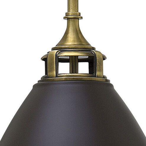 Amelia LED 13 inch Buckeye Bronze with Heritage Brass Indoor Mini Pendant Ceiling Light