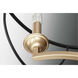 Landree 5 Light 23 inch Matte Black Chandelier Ceiling Light