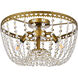 Kylie 3 Light 16 inch Brass Flush Mount Ceiling Light