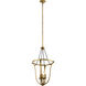 Thisbe 4 Light 18 inch Natural Brass Large Foyer Pendants Ceiling Light, Large