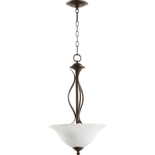 Spencer 3 Light 16 inch Oiled Bronze Pendant Ceiling Light