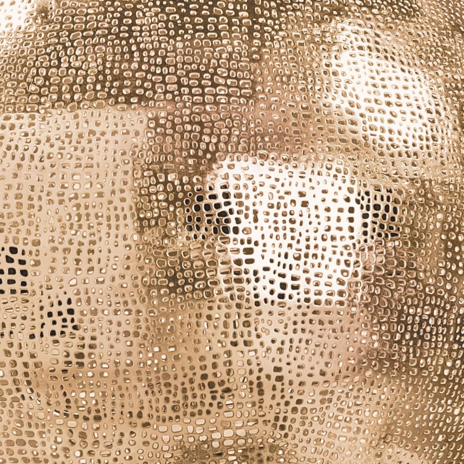 Pierced 5 Light 18 inch Natural Brass Pendant Ceiling Light, Sphere