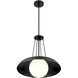 Schooner Ridge 1 Light 18.13 inch Coal Pendant Ceiling Light