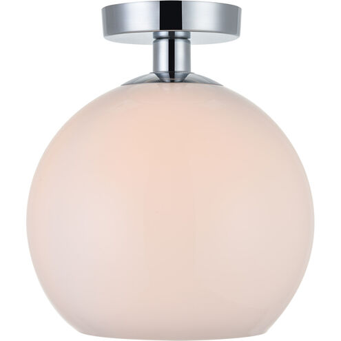 Baxter 1 Light 10 inch Chrome Flush Mount Ceiling Light