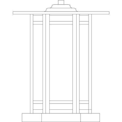 Etoile 1 Light 10.62 inch Antique Brass Column Mount