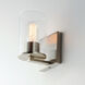 Sleek 1 Light 4.75 inch Satin Nickel Bath Vanity Wall Light