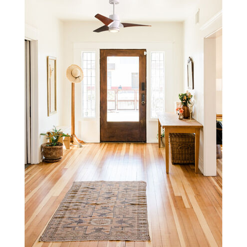 Atlas Super Janet 52 inch Gloss White with Walnut Tone Blades Ceiling Fan, Paddle Fan