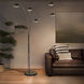Mushroom 85 inch 40.00 watt Black Nickel and Black Arc Floor Lamp Portable Light