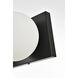 Jaylin 3 Light 22 inch Black Bath Sconce Wall Light