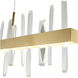 Canada LED 2 inch Gold Chandelier Ceiling Light