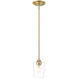 Joliet Pendant Ceiling Light in Burnished Brass