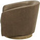 Oscy Brown Occasional Chair, Swivel Chair