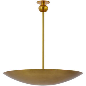 Paloma Contreras Comtesse LED 38.75 inch Hand-Rubbed Antique Brass Uplight Chandelier Ceiling Light, XL