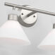 Drew & Jonathan Belcarra 2 Light 17.25 inch Brushed Steel Wall Bath Fixture Wall Light