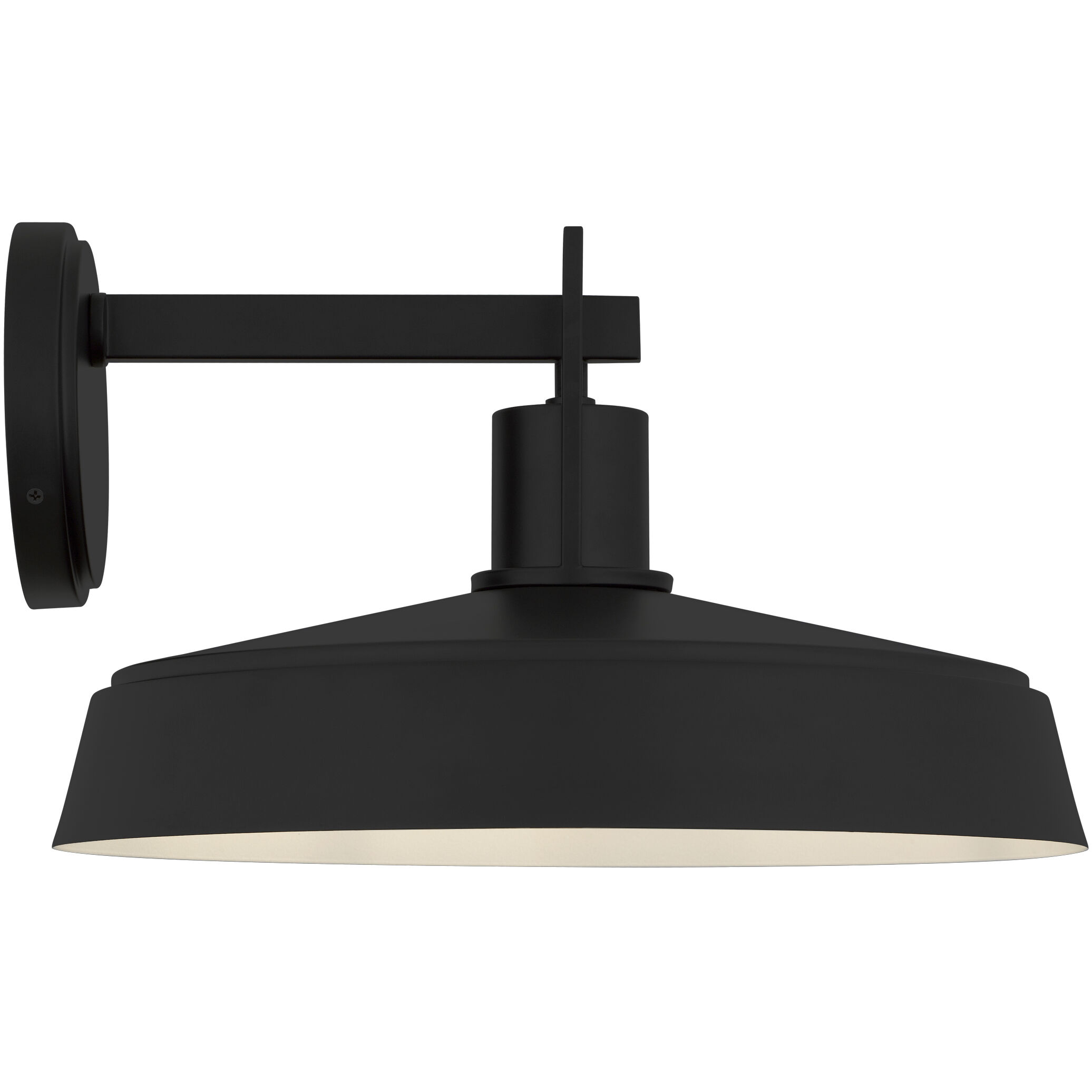 Karson 1 Light 9.75 inch Matte Black Outdoor Wall Lantern