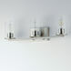 Sleek 3 Light 24 inch Satin Nickel Bath Vanity Wall Light