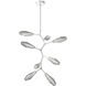 Aalto LED 37.1 inch Classic Silver Chandelier Ceiling Light, Modern Vine