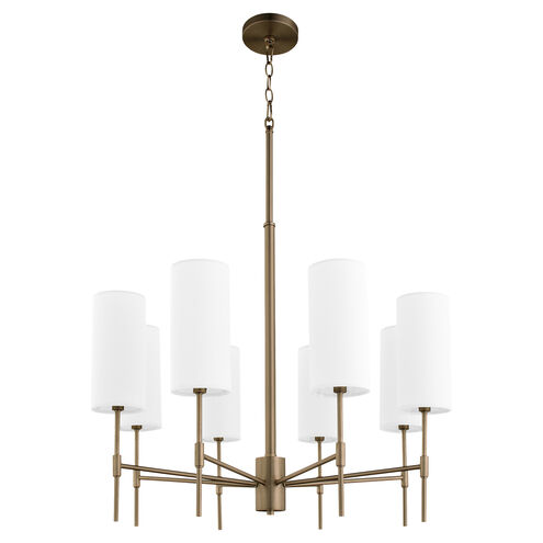 Hamilton 8 Light 28 inch Dark Brass Chandelier Ceiling Light