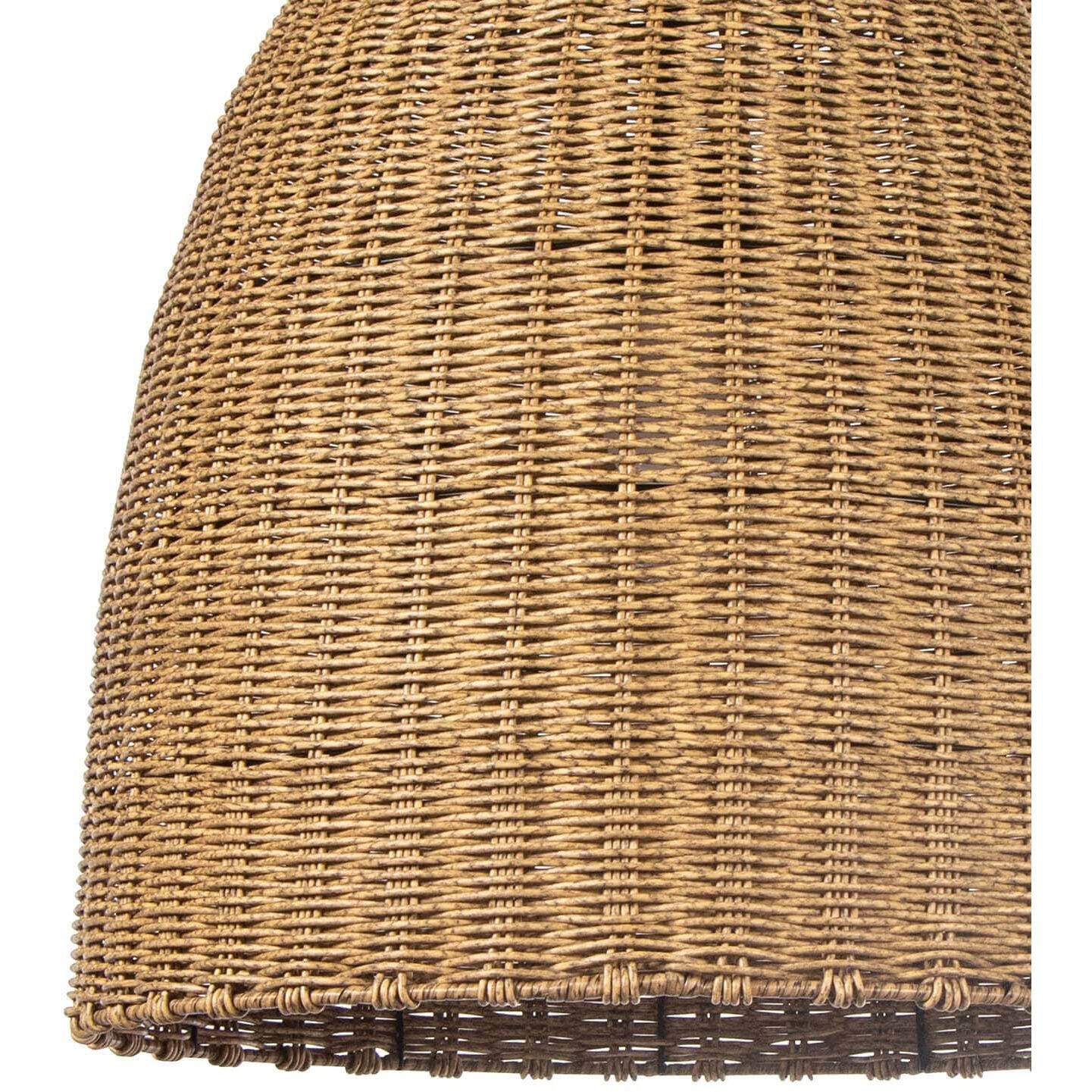 Beehive 1 Light 20.5 inch Natural Outdoor Pendant, Large