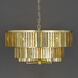 Regalia 7 Light 36 inch Gold Leaf Chandelier Ceiling Light