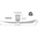 Atlas Lindsay 52 inch Textured Bronze with Walnut Blades Ceiling Fan, Atlas