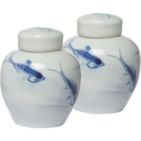 Koi 7.9 X 6.5 inch Vase, Set of 2