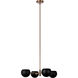 Orb 4 Light 25.38 inch Matte Black Pendant Ceiling Light