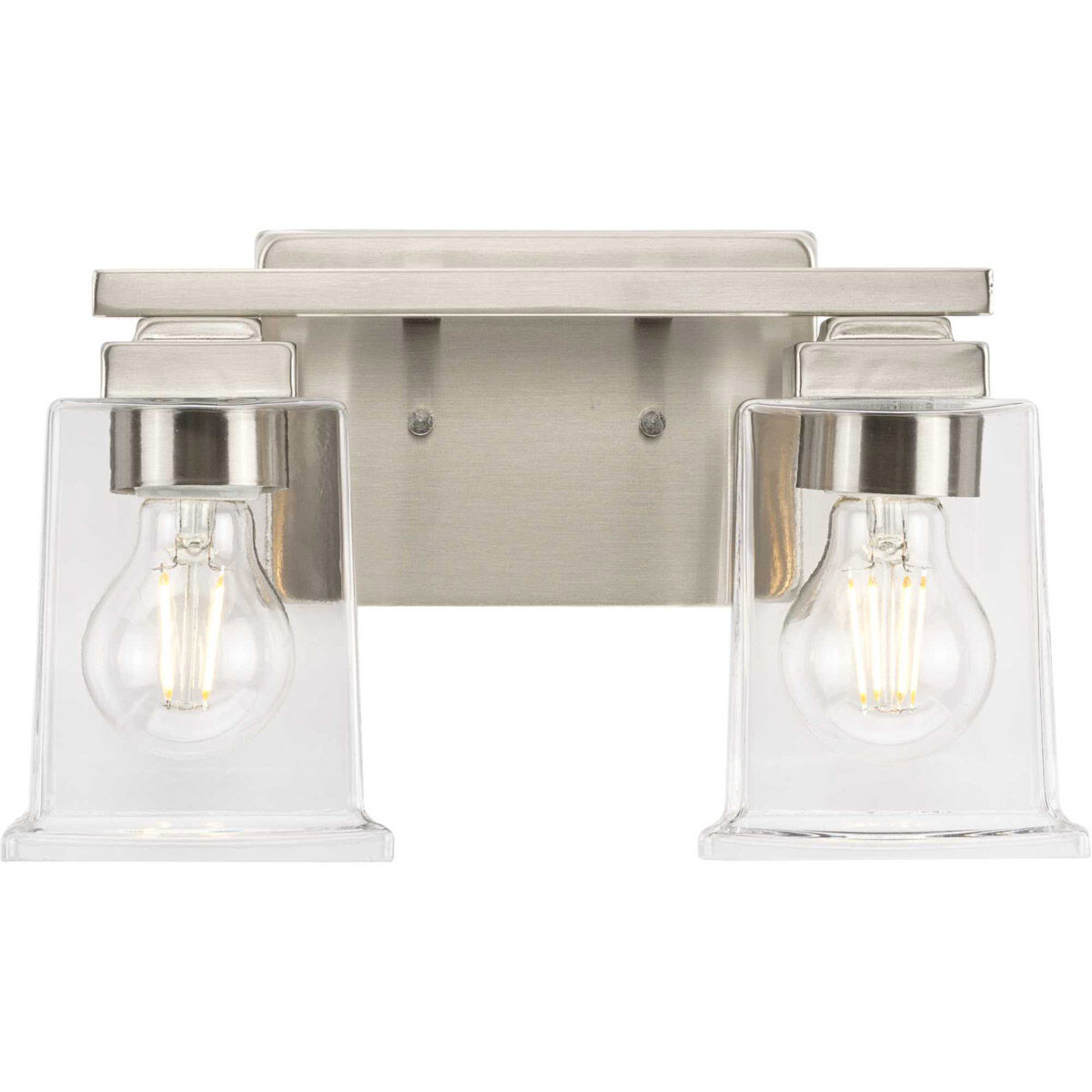 Gilmour 2 Light 12 inch Brushed Nickel Bath Vanity Wall Light