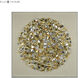H R H Gold with Silver Dimensional Wall Art