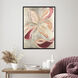 Floral Spice Red and Beige and Metallic and Neutral Canvas, The Studio