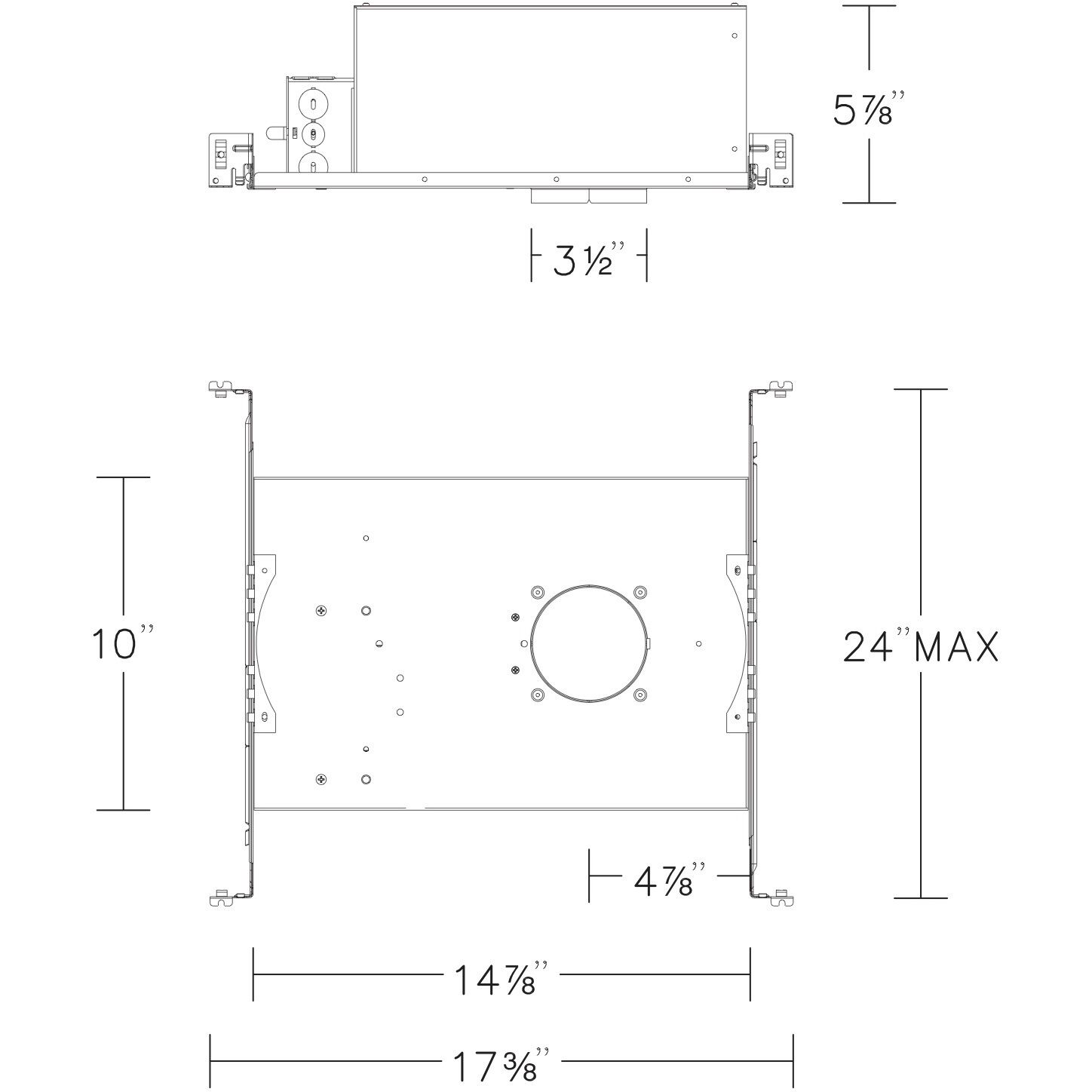 FQ Galvanized Steel Housing, Non-IC Housing Only