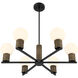 Jarrell 6 Light 30 inch Matte Black Chandelier Ceiling Light