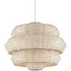 Antibes 18 Light 48 inch Bleached Natural/Snow White Chandelier Ceiling Light, Grande