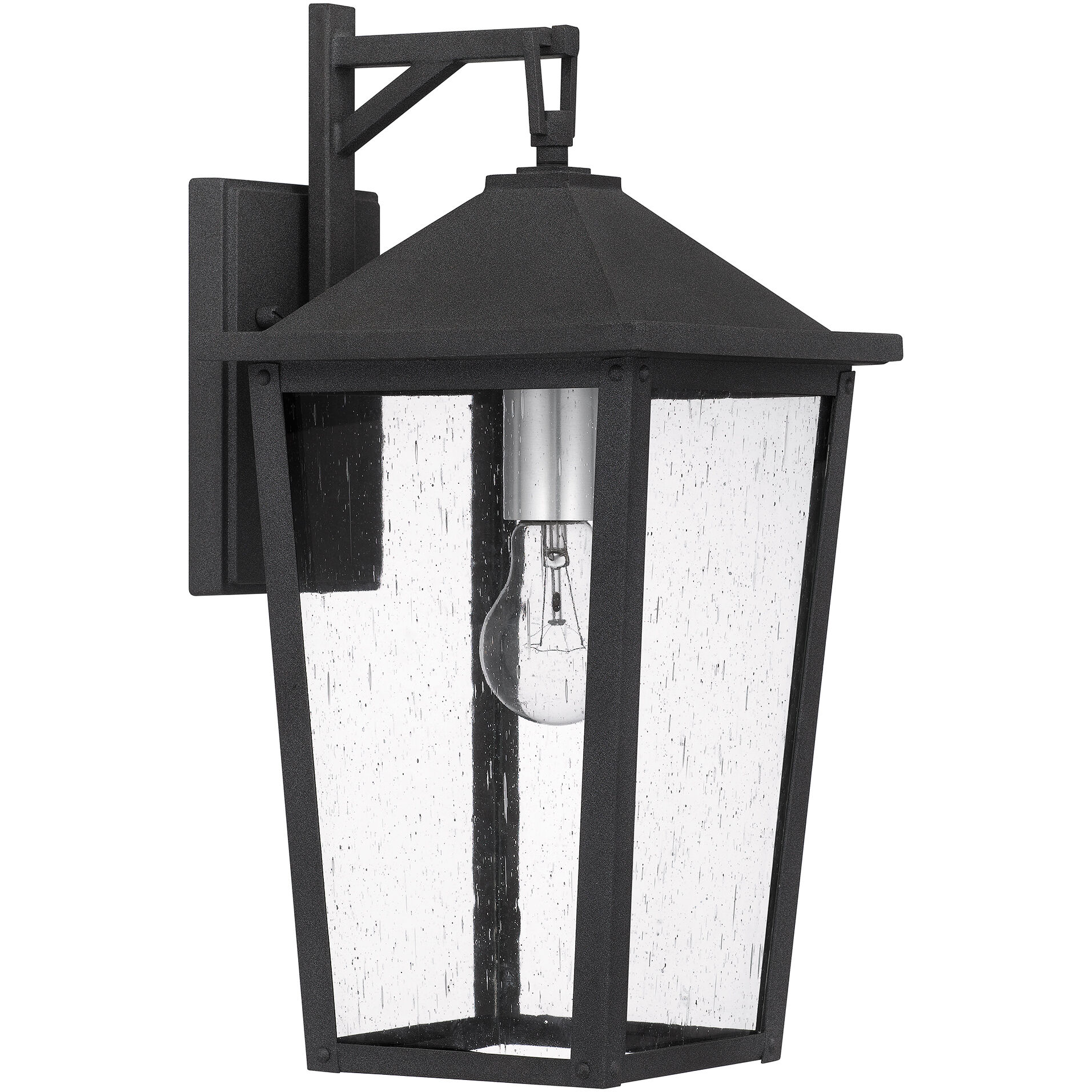 Quoizel STNL8408MB Stoneleigh 1 Light 17 inch Mottled Black Outdoor Wall Lantern