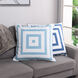 Dann Foley 24 inch Chambray Blue and White Decorative Pillow