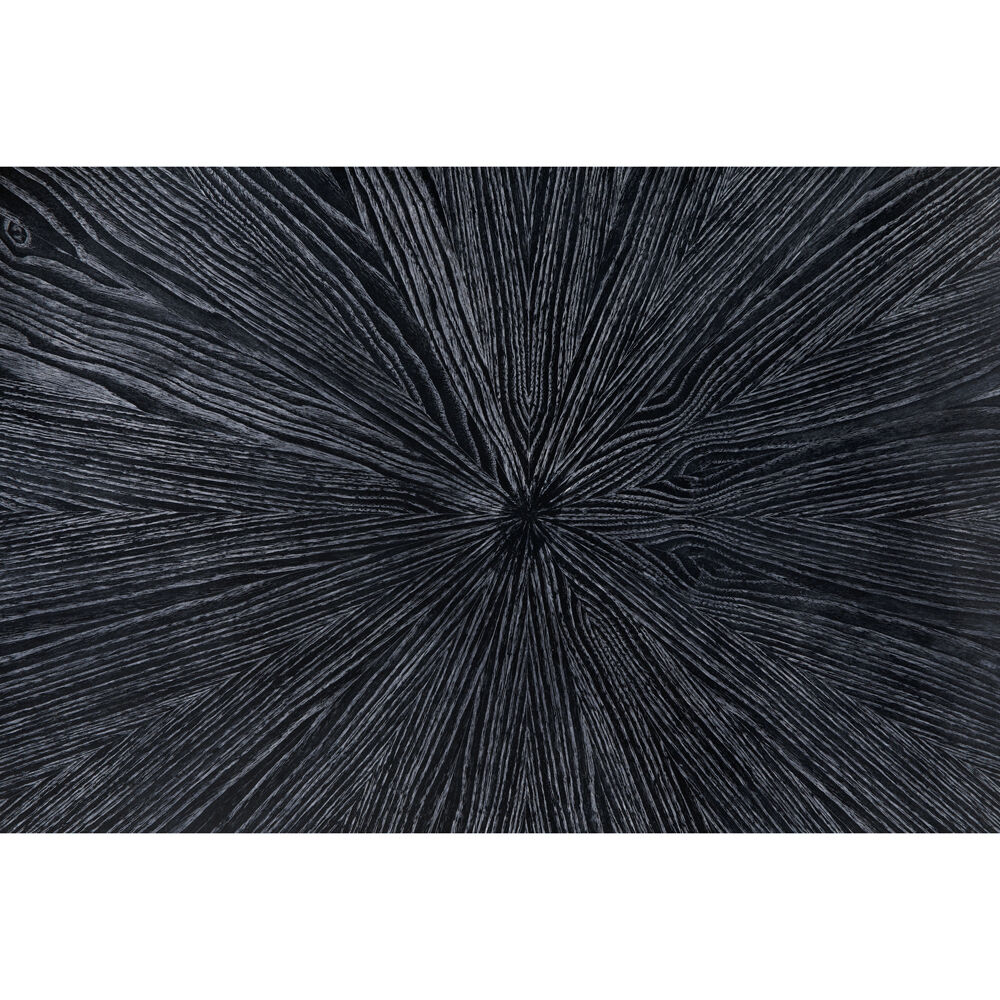 Yuhuda 46 X 46 inch Cincer Black Coffee Table in Cinder Black