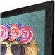 Whimsy Dog Multi and Blue and Green and Black Framed Art, Propac