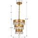 Perla 1 Light 10 inch Antique Gold Mini Pendant Ceiling Light