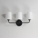 Bristol 3 Light 20.75 inch Black Bath Vanity Wall Light